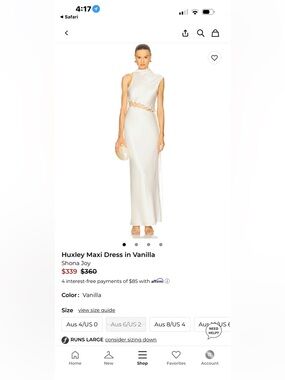 Shona Joy Huxley Maxi Dress in Vanilla